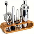  750ml 9pcs Silver Wood Frame Set
