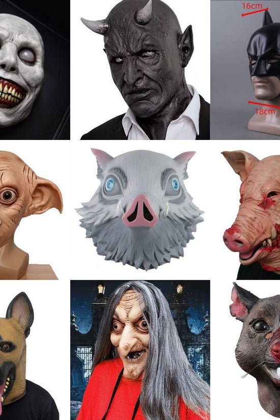 Latex Halloween Horror Mask Collection