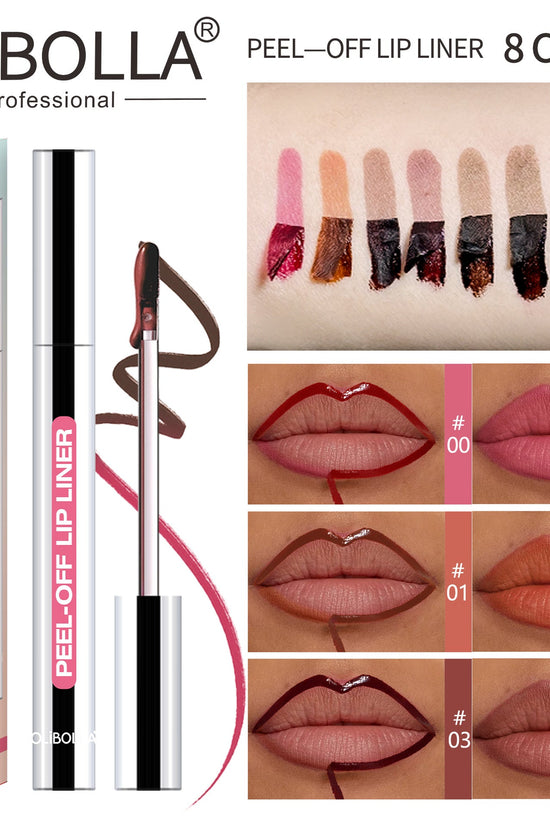 Peel-Off Lip Liner Moisturizing Long-Lasting Non-Smudging