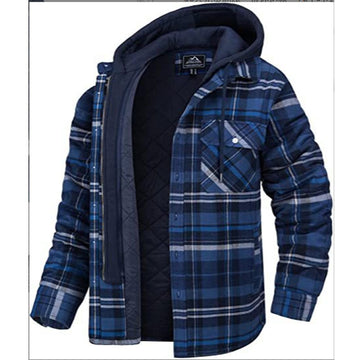 Navy blue grid-removable hat
