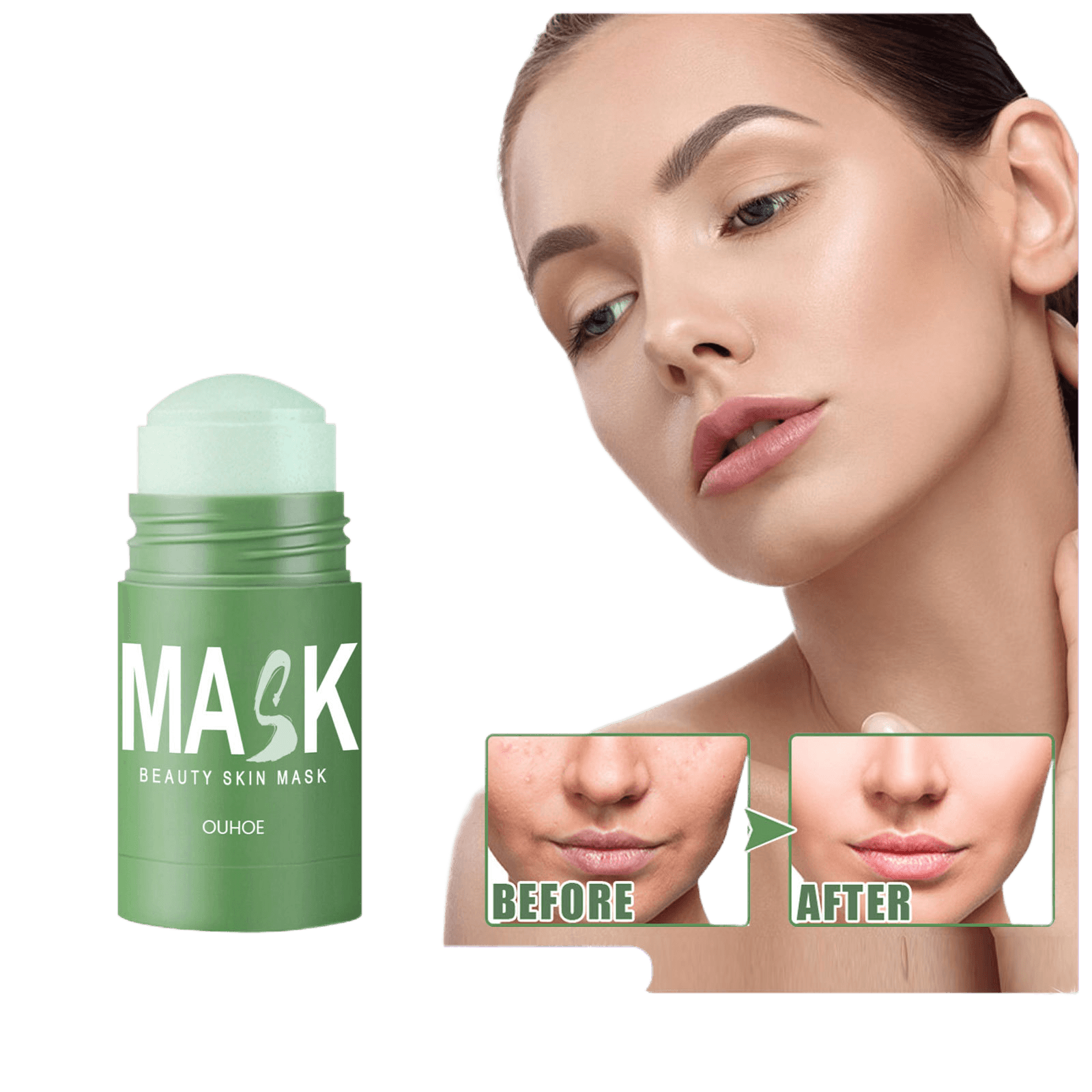 Green Tea Mask Stick for Acne and Blackhead Removal