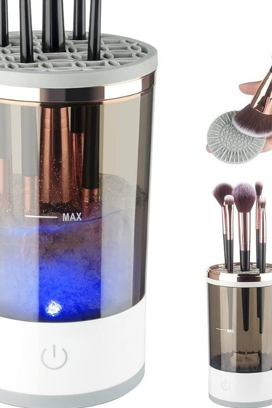 Automatic Electric Makeup Brush Cleaner Dryer Device for Hygienic Application