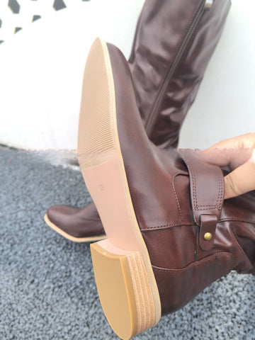 Wine PU Apricot Sole