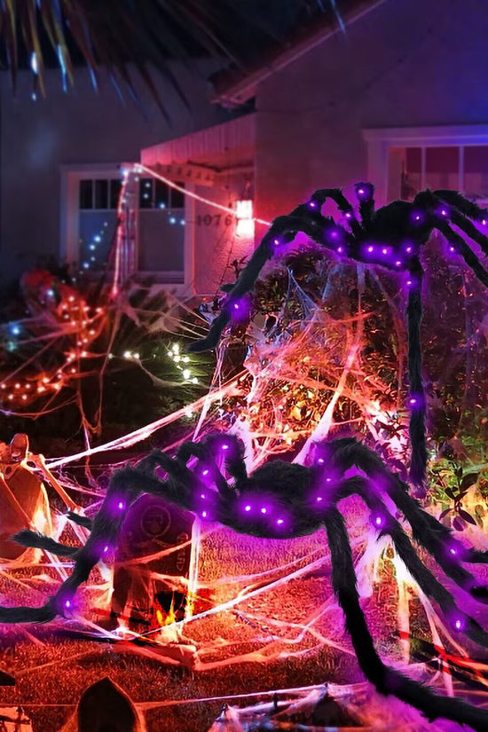 Halloween Glowing Spider Decoration for Indoor and Outdoor Use