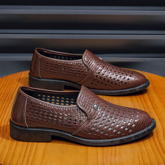 men's leather summer sandals