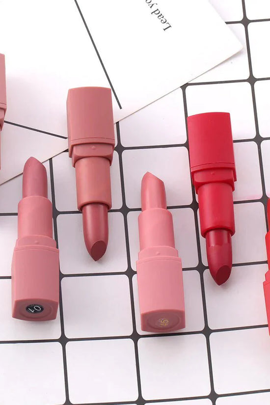 Zambeel Vibrant Colour Lipstick Set – 5 Shades, Cruelty‑Free